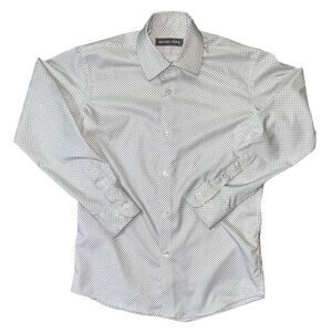 Michael Kors Geometric Print Boys Youth Button Down Dress Shirt 10R
